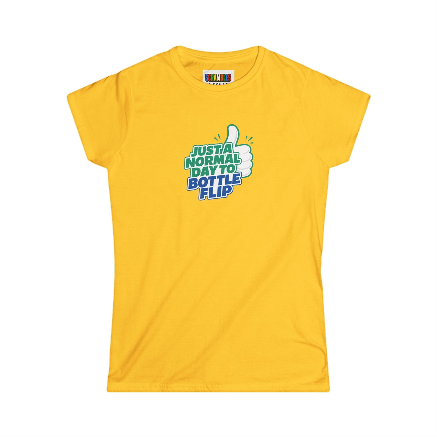 Just a Normal Day to Bottle Flip Women's Softstyle T-Shirt