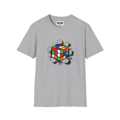 Crashing Out - Rubiks Cube Unisex Graphic Softstyle T-Shirt