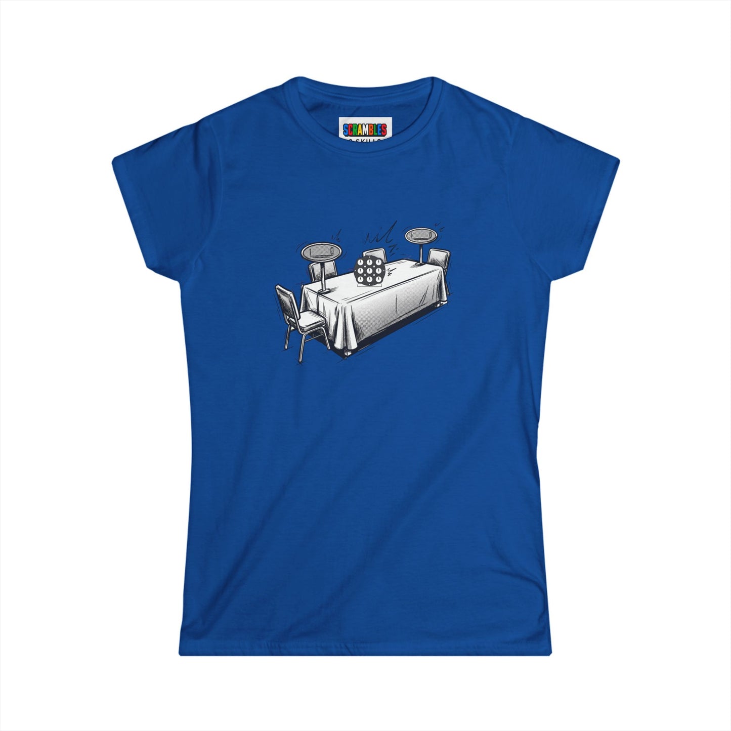 Clock Comp Day  - Rubik's Cube Art Women's Softstyle T-Shirt