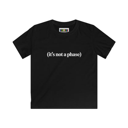Not a Phase - Rubik's Cube Art  Kids Softstyle Tee