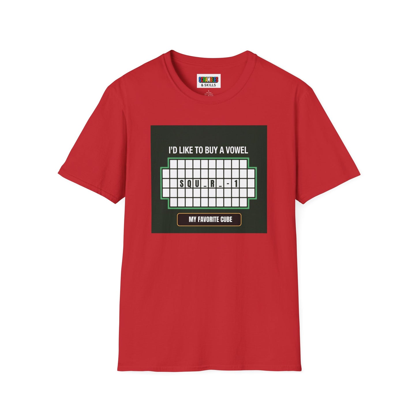 Square-1 - Vowel Unisex Graphic Softstyle T-Shirt