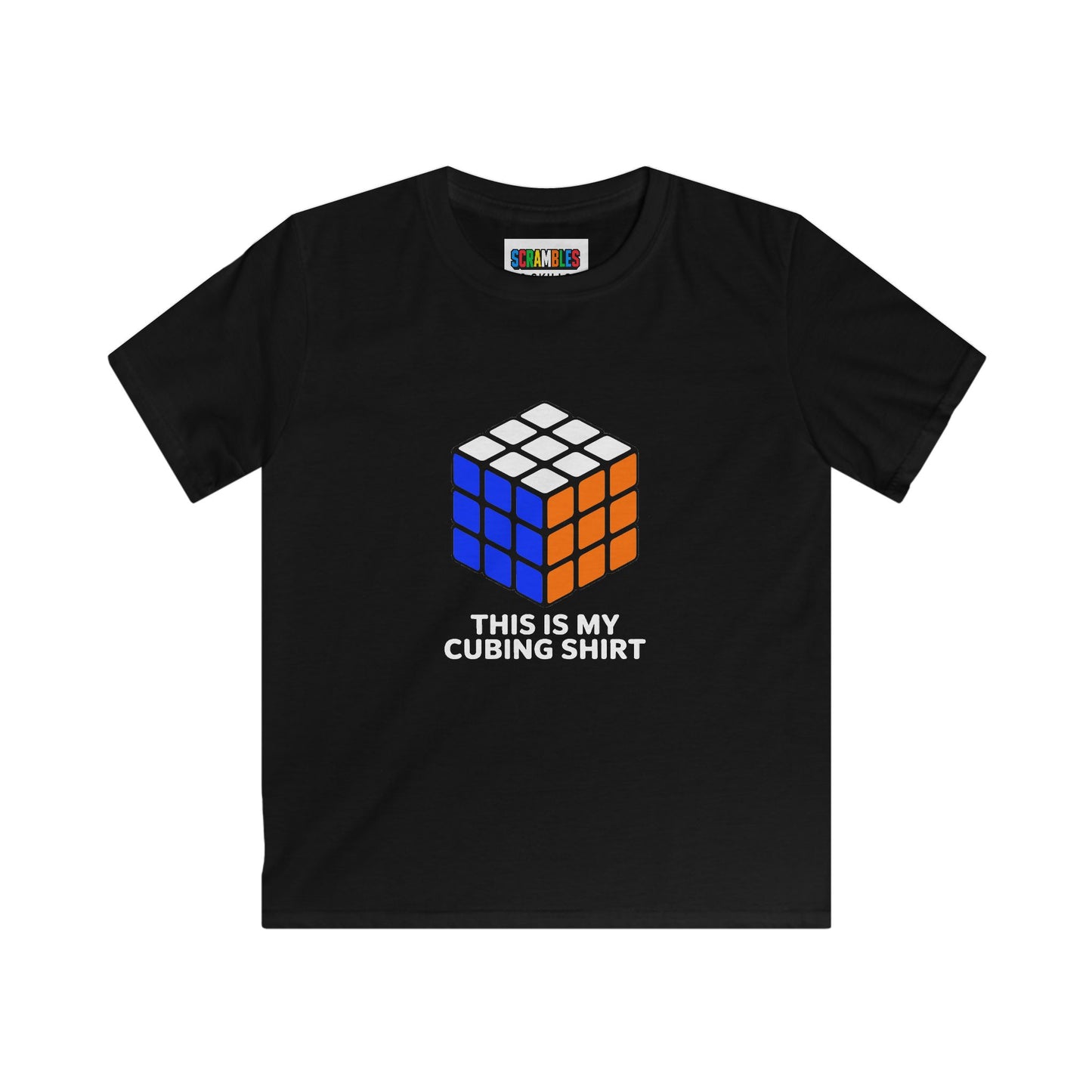This Is My Cubing Shirt  - Rubik's Cube Art Kids Softstyle Tee