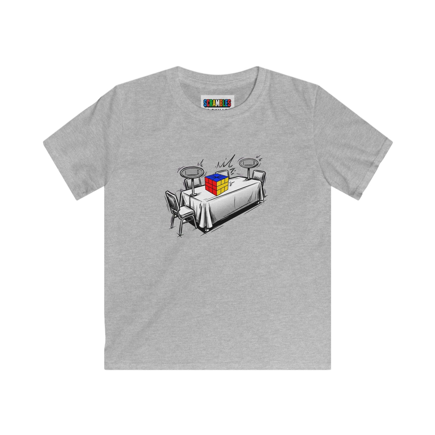 Square 1 Comp Day - Rubik's Cube Art  Kids Softstyle Tee