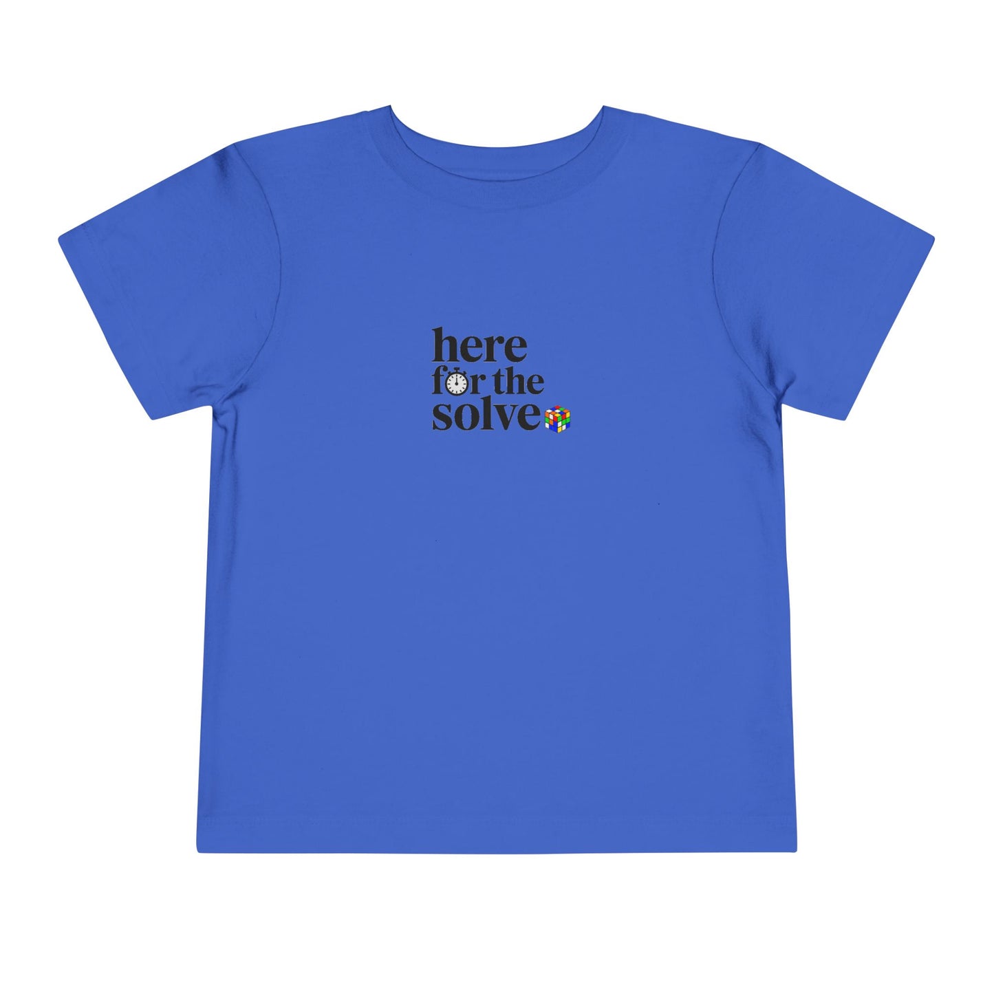 Here For The Solve - Rubik's Cube Art  Toddler Short Sleeve T-Shirt