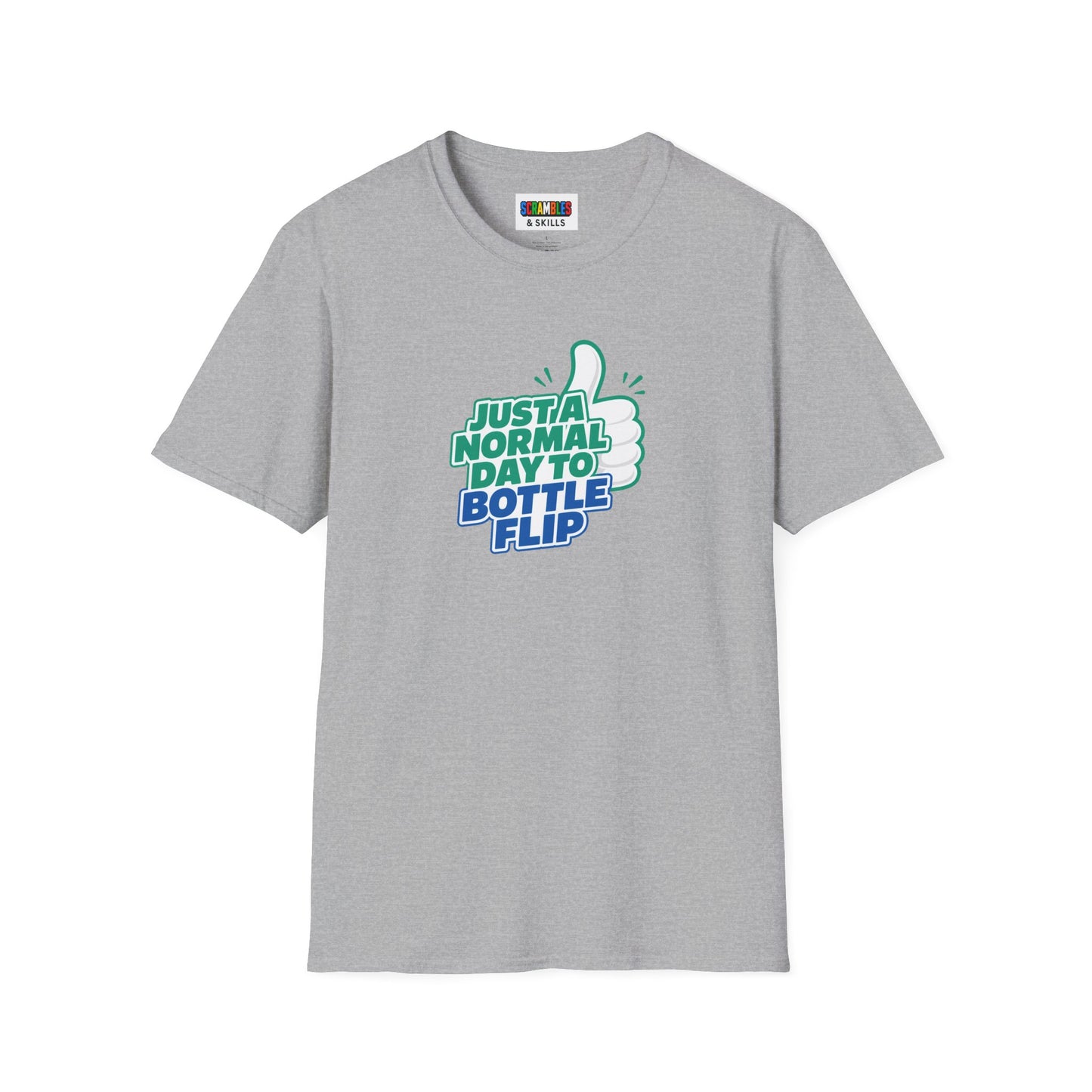 Just a Normal Day to Bottle Flip Unisex Graphic Softstyle T-Shirt