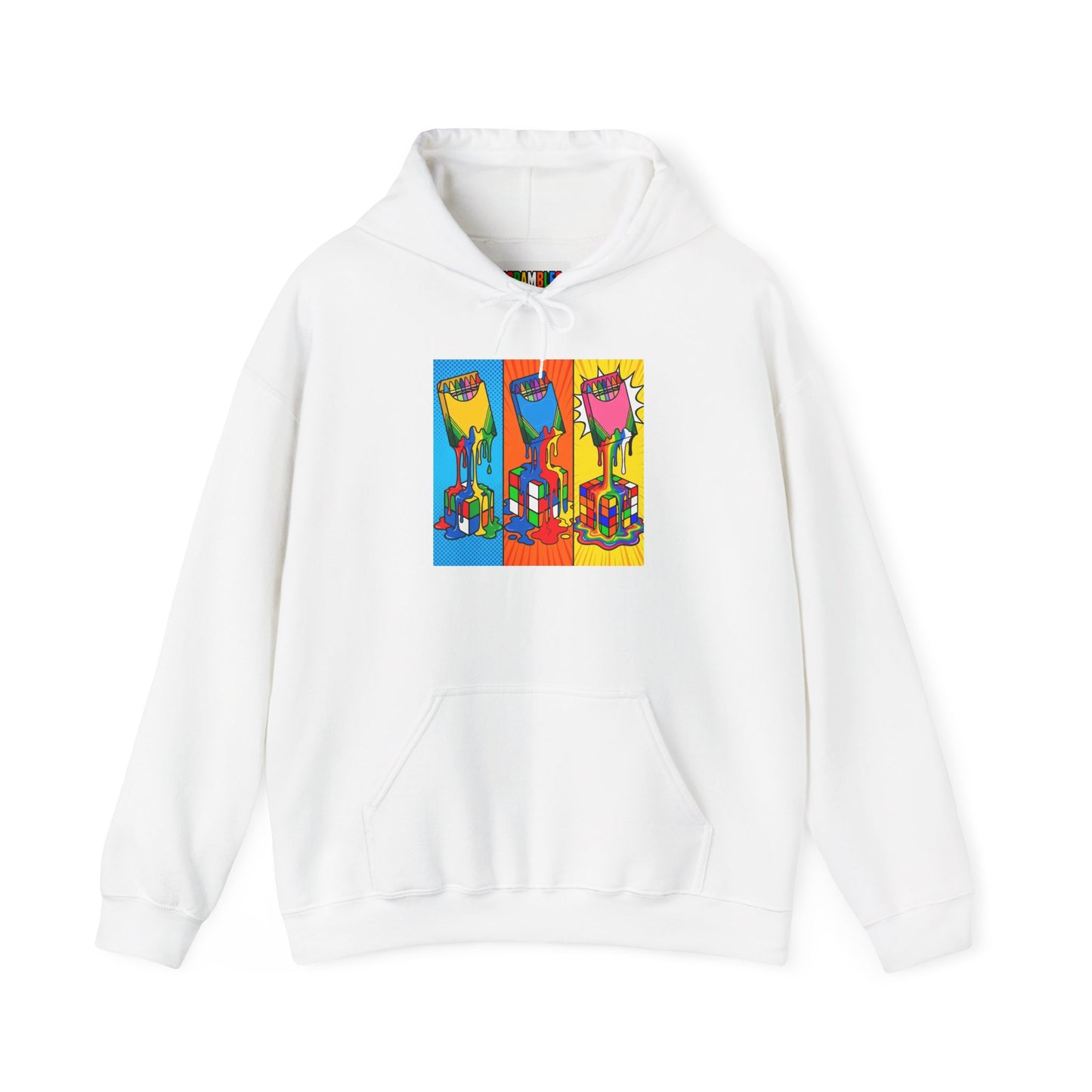 Rubik's Cube Shirt - Color Melt Unisex Heavy Blend™ Hooded Sweatshirt| Fun Cubing Shirt
