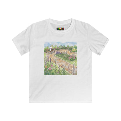 Garden Watercolor - Rubik's Cube Art  Kids Softstyle Tee