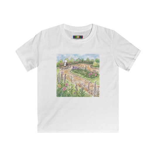 Garden Watercolor - Rubik's Cube Art  Kids Softstyle Tee
