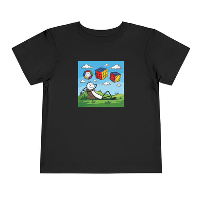 Daydream Solves - Rubik's Cube Art  Toddler Short Sleeve T-Shirt
