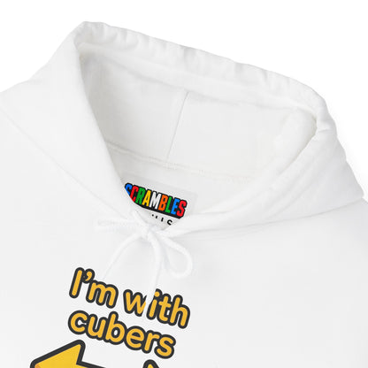 I'm With Cubers Unisex Heavy Blend™ Hooded Sweatshirt