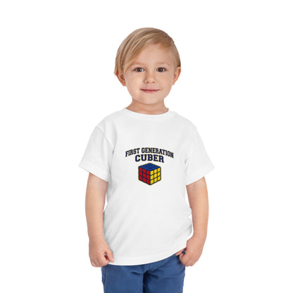 First Generation Cuber Rubiks Cube Art Toddler Short Sleeve T-Shirt
