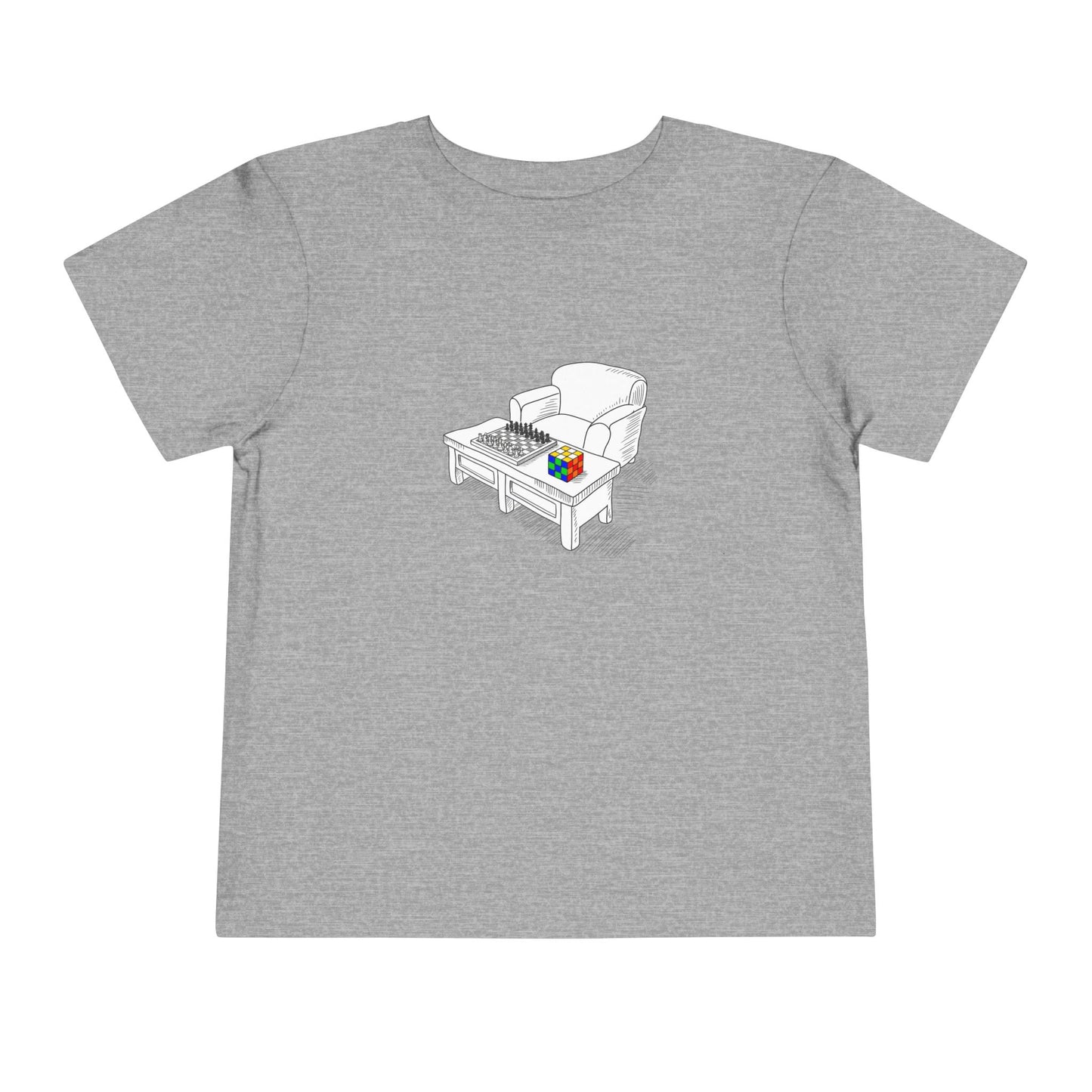 Chess and Checkered - Rubik's Cube Art  Toddler Short Sleeve T-Shirt