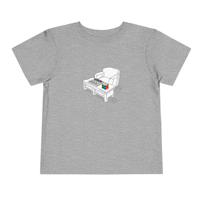 Chess and Checkered - Rubik's Cube Art  Toddler Short Sleeve T-Shirt