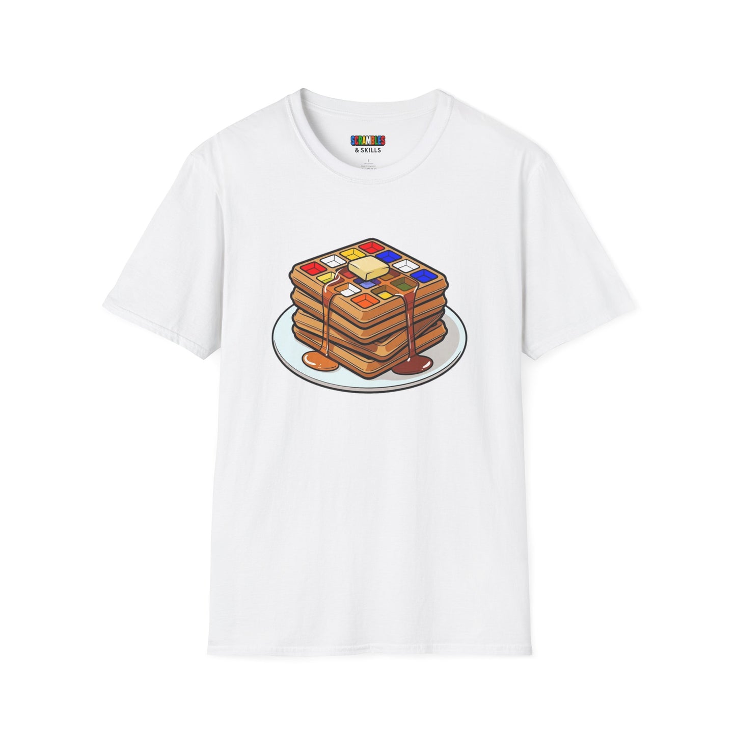 4x4 Waffles - Rubiks Cube Unisex Graphic Softstyle T-Shirt