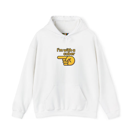 I'm With A Cuber Unisex Heavy Blend™ Hooded Sweatshirt