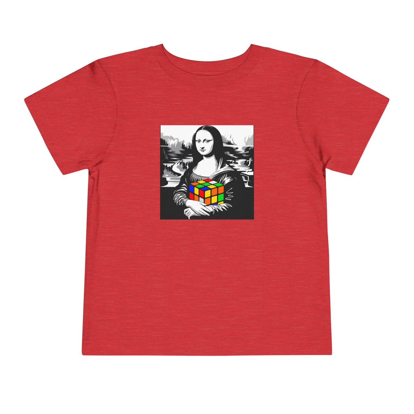 Mona Lisa Art  - Rubik's Cube Art Toddler Short Sleeve T-Shirt