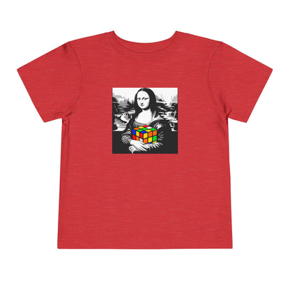 Mona Lisa Art  - Rubik's Cube Art Toddler Short Sleeve T-Shirt
