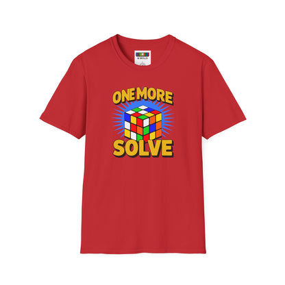 ⚡ Express - One More Solve - Rubiks Cube Unisex Graphic Softstyle T-Shirt