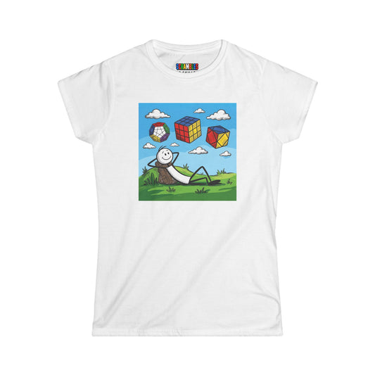 Daydream Solves  - Rubik's Cube Art Women's Softstyle T-Shirt