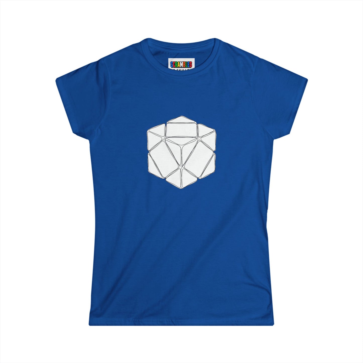 Skewb Doodle -Rubik's Cube Art  Women's Softstyle T-Shirt