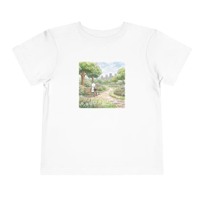 City Park - Rubik's Cube Art  Watercolor Toddler Short Sleeve T-Shirt