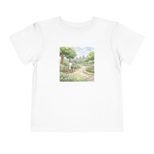 City Park - Rubik's Cube Art  Watercolor Toddler Short Sleeve T-Shirt