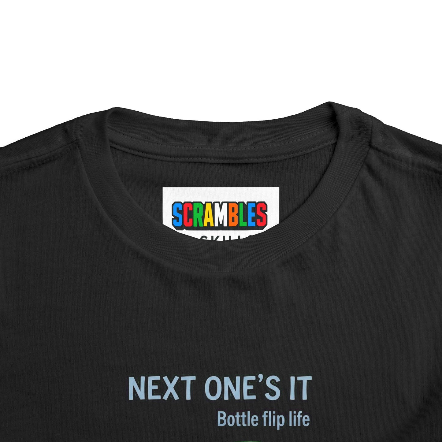 Next One's It Bottle Flip Art Toddler Short Sleeve T-Shirt