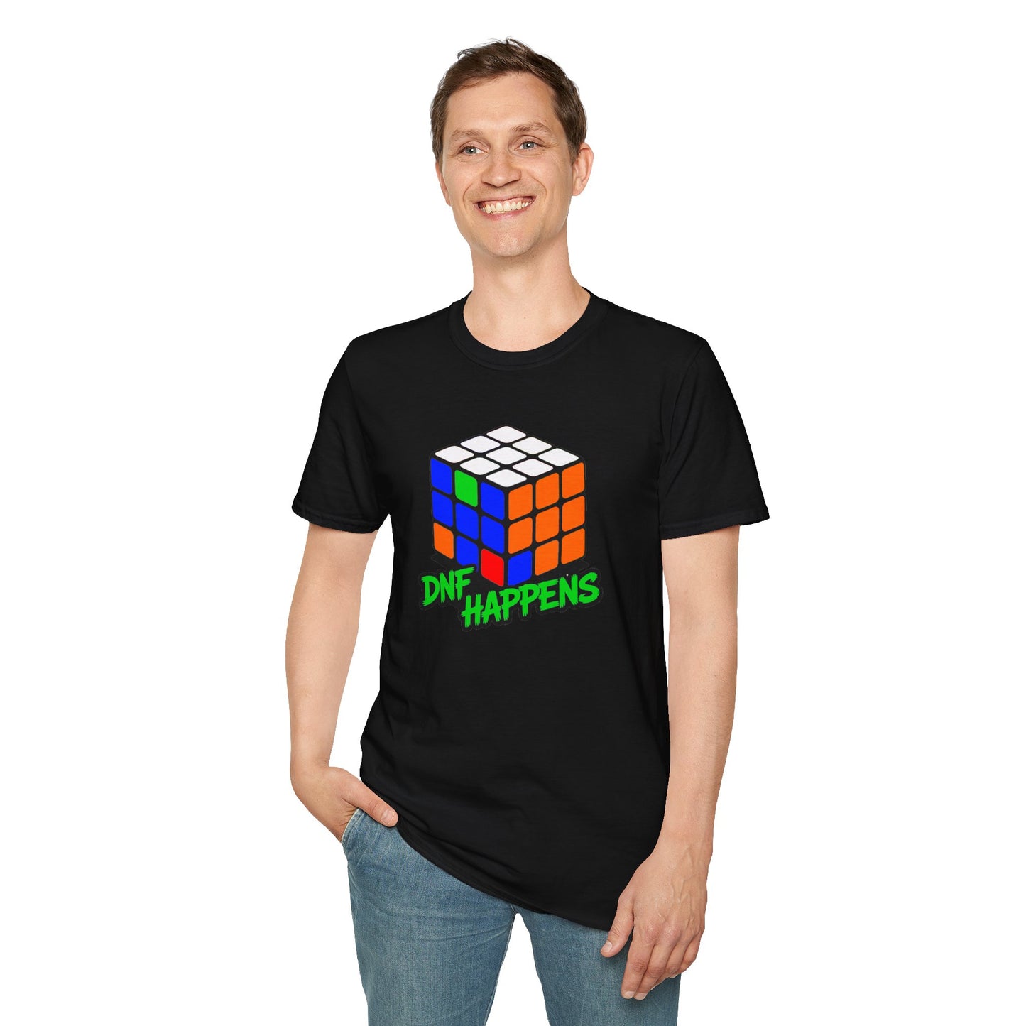 DNF Happens Unisex Graphic Softstyle T-Shirt
