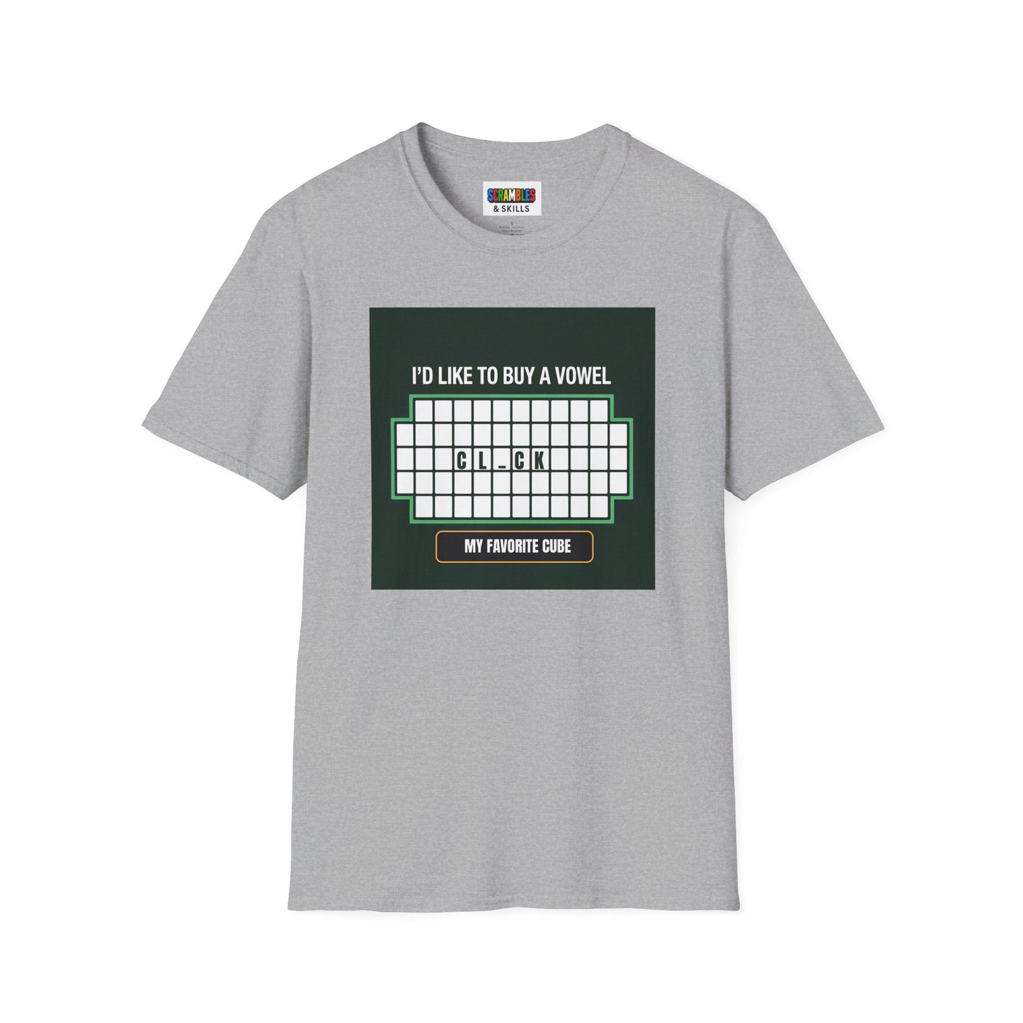Clock - Vowel Unisex Graphic Softstyle T-Shirt