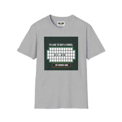 Clock - Vowel Unisex Graphic Softstyle T-Shirt