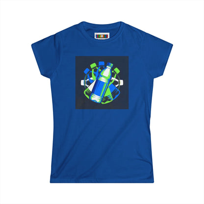 Neon Flip - Trick sShot Art  Women's Softstyle T-Shirt