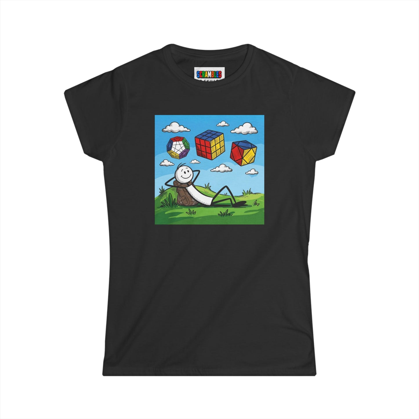 Daydream Solves  - Rubik's Cube Art Women's Softstyle T-Shirt