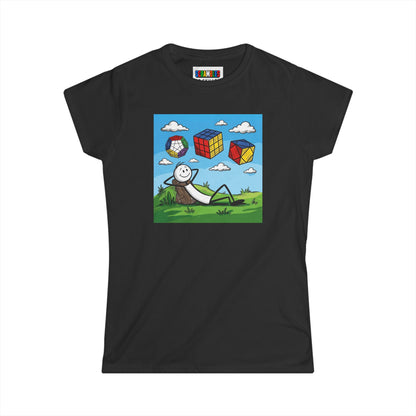 Daydream Solves  - Rubik's Cube Art Women's Softstyle T-Shirt