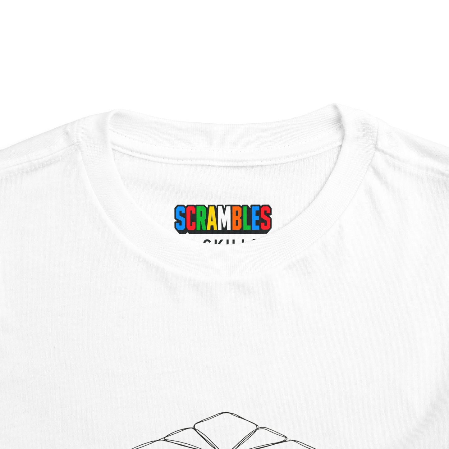 Square-1 Doodle - Rubik's Cube Art  Toddler Short Sleeve T-Shirt