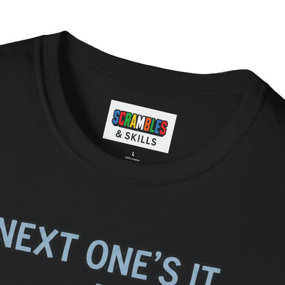 Next One's It Bottle Flip Art Unisex Graphic Softstyle T-Shirt