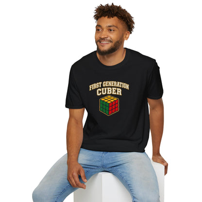 ⚡ Express - First Generation Cuber Rubiks Cube Art Unisex Graphic Softstyle T-Shirt