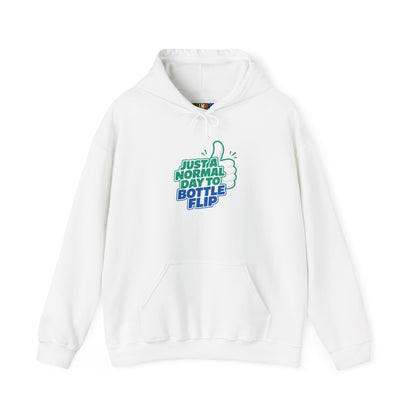 Just a Normal Day to Bottle Flip Unisex Heavy Blend™ Hooded Sweatshirt
