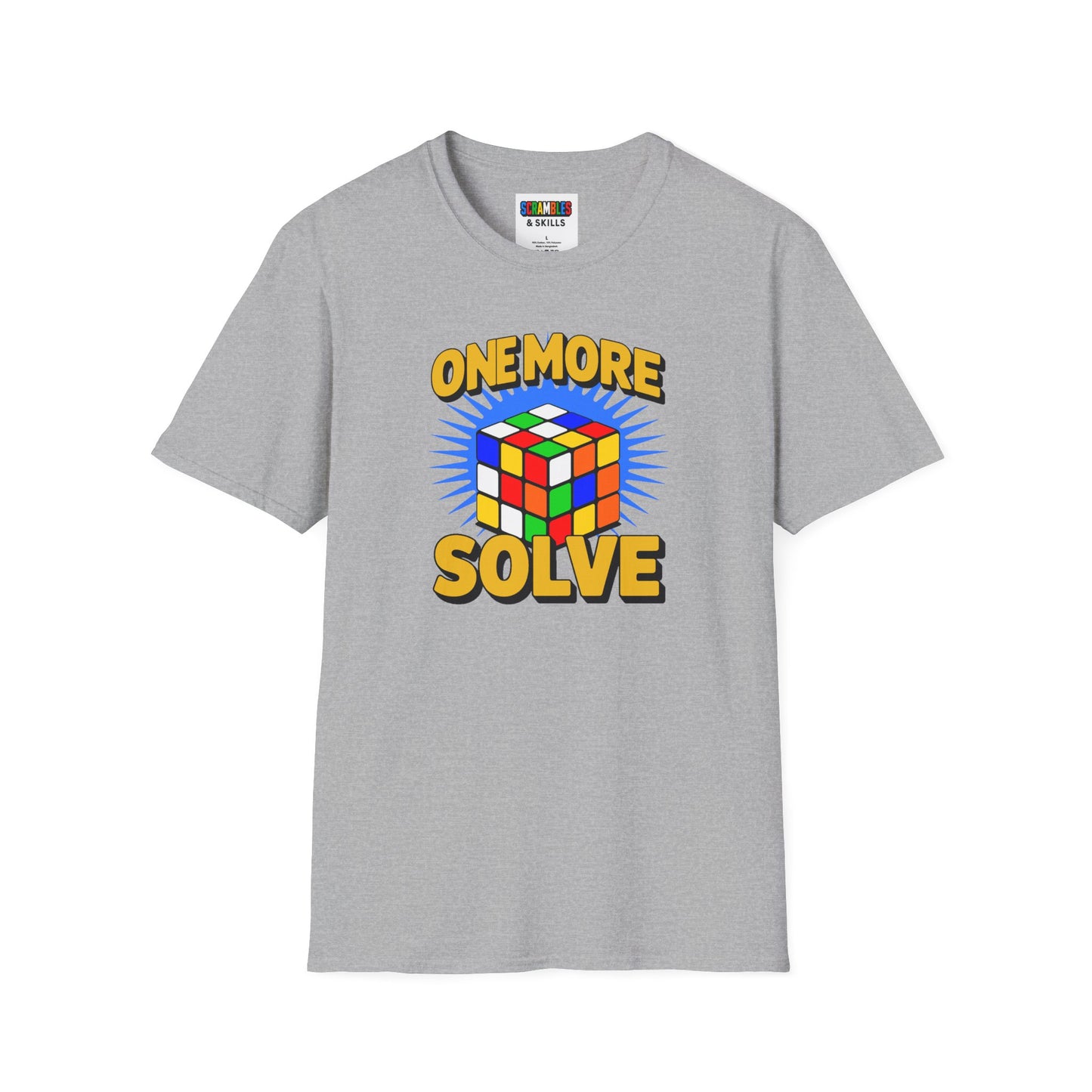 ⚡ Express - One More Solve - Rubiks Cube Unisex Graphic Softstyle T-Shirt