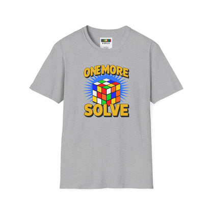 ⚡ Express - One More Solve - Rubiks Cube Unisex Graphic Softstyle T-Shirt