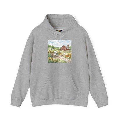 Farm Watercolor Unisex Heavy Blend™ Hooded Sweatshirt