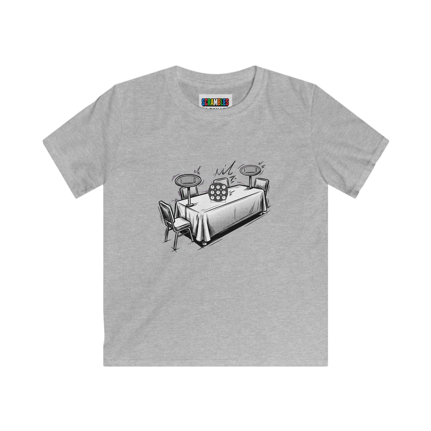 Clock Comp Day - Rubik's Cube Art  Kids Softstyle Tee