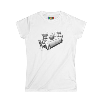 Clock Comp Day  - Rubik's Cube Art Women's Softstyle T-Shirt