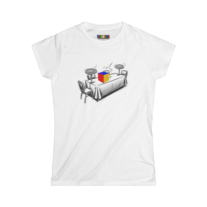 6x6 Comp Day  - Rubik's Cube Art Women's Softstyle T-Shirt