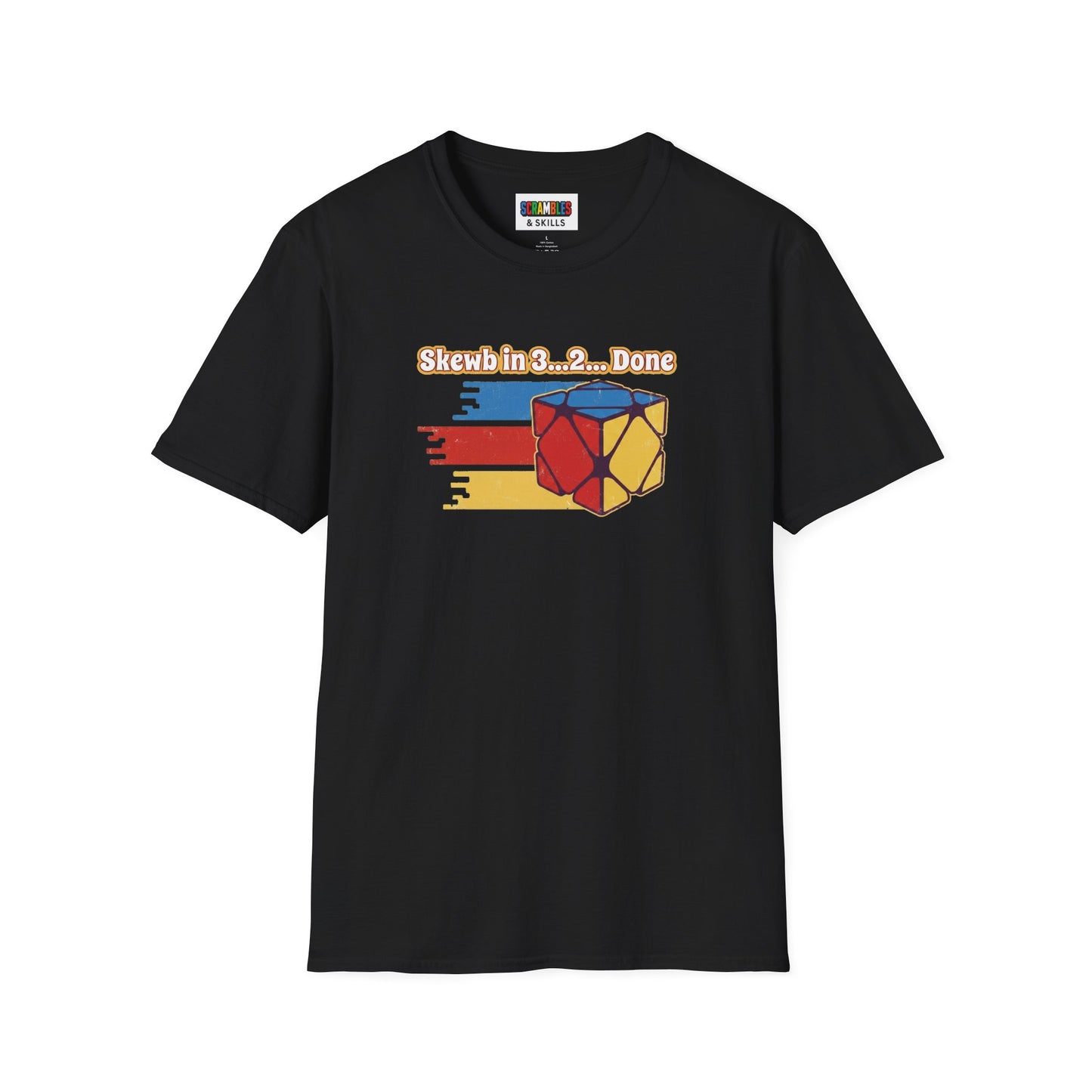 Skewb Done Rubiks Cube Art Unisex Graphic Softstyle T-Shirt