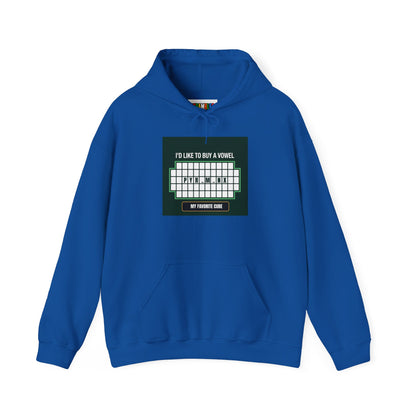 Pyraminx Vowel  - Rubik's Cube Art Unisex Heavy Blend™ Hooded Sweatshirt