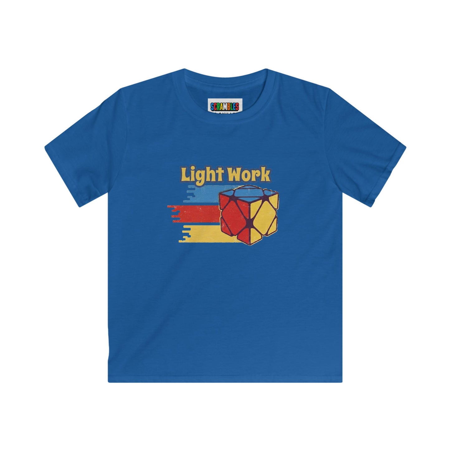 Skewb Light Work Rubiks Cube Art Kids Softstyle Tee