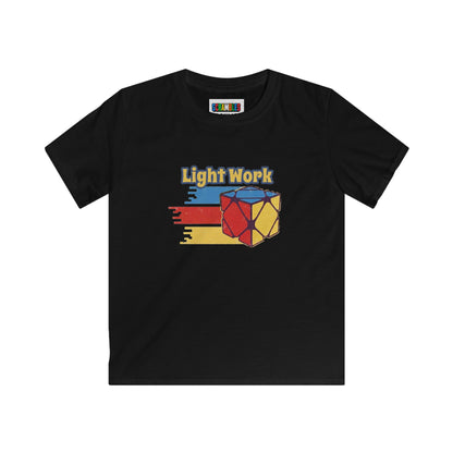 Skewb Light Work Rubiks Cube Art Kids Softstyle Tee