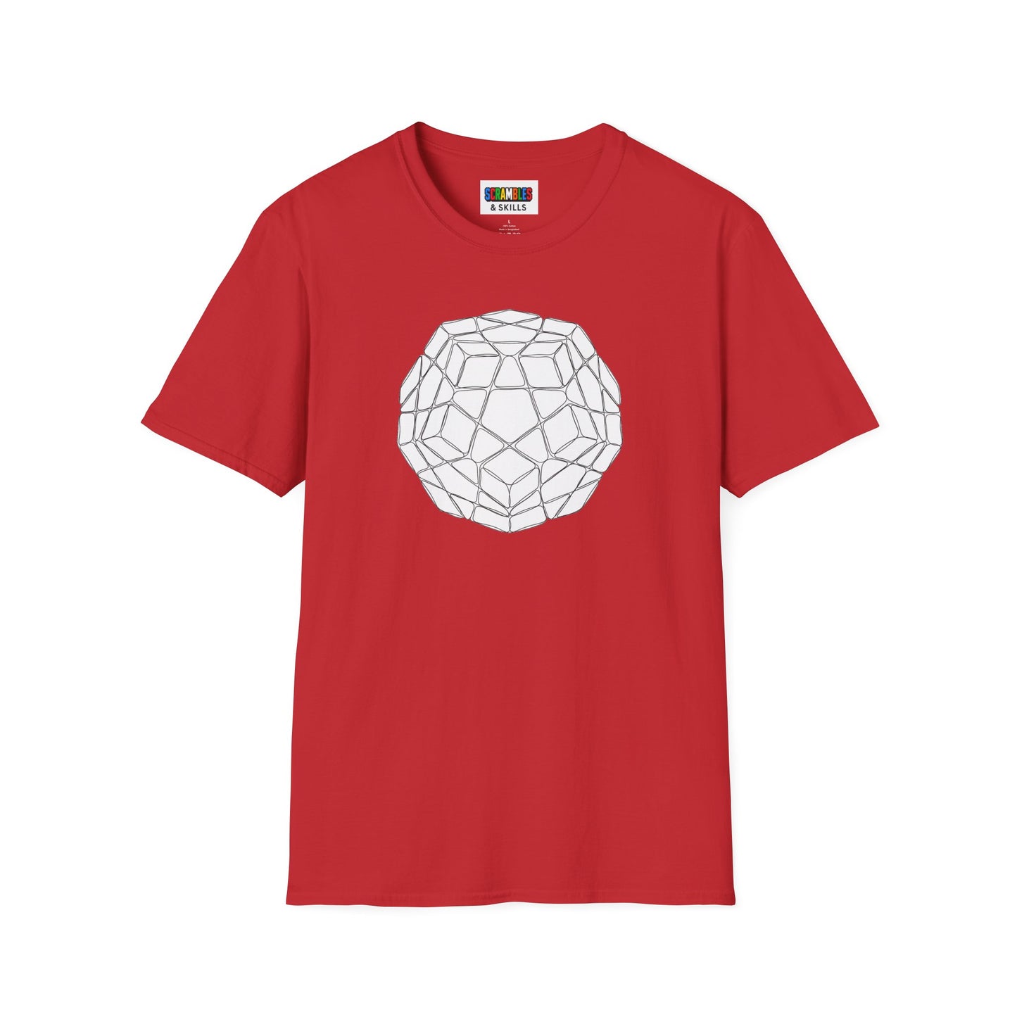 Megaminx Doodle - Rubik's Cube Art Unisex Graphic Softstyle T-Shirt