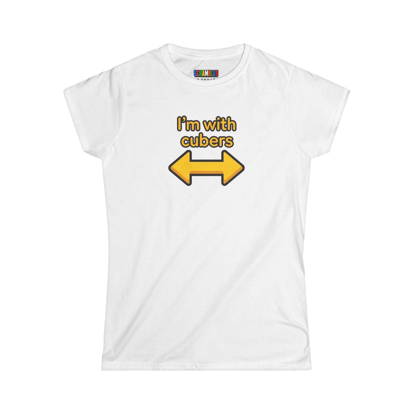 I'm With Cubers - Cubing Women's Softstyle T-Shirt