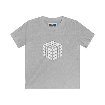 4x4 Doodle - Rubik's Cube Art  Kids Softstyle Tee